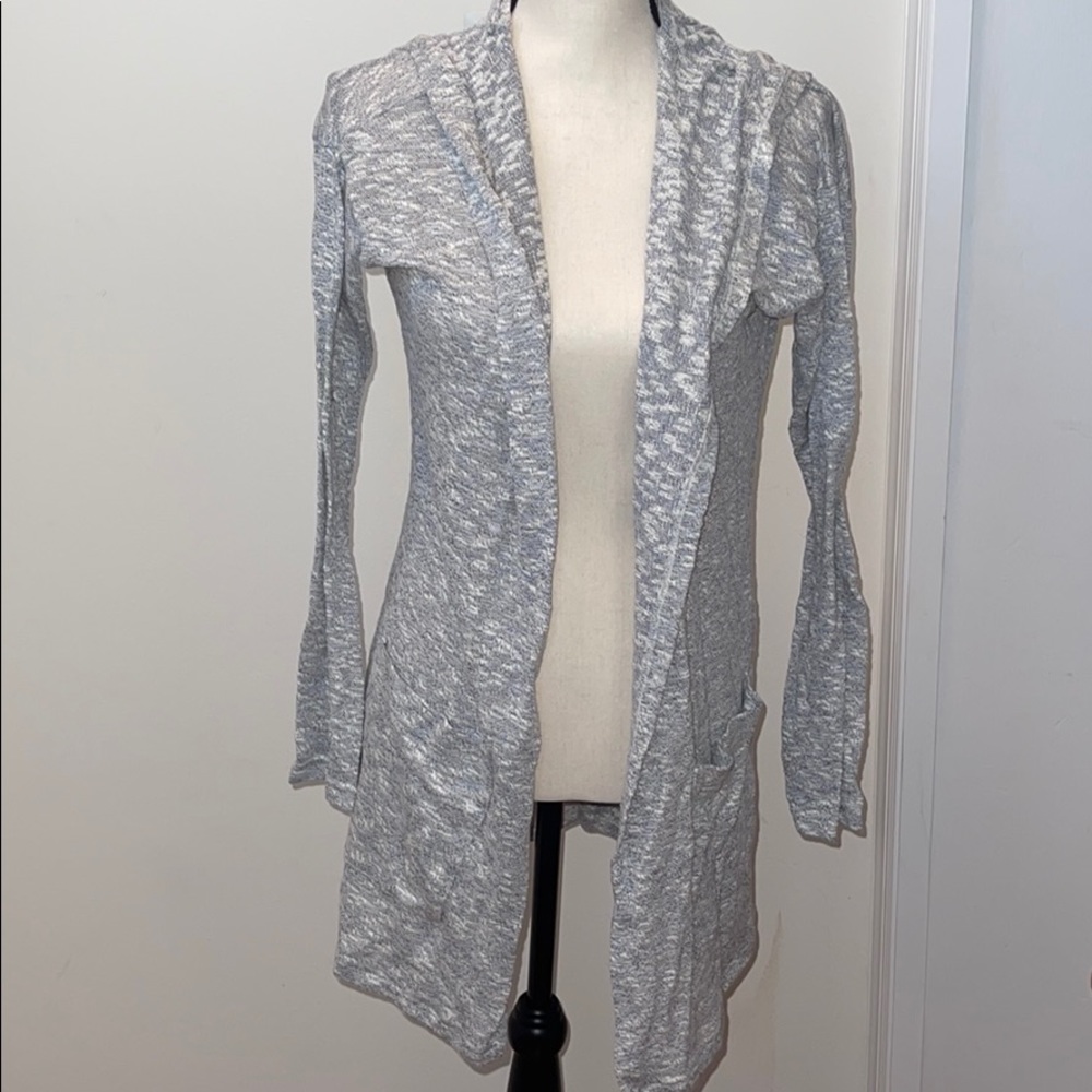 Gap cardigan with hood.